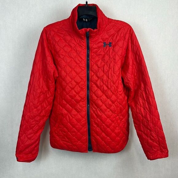 Under Armour UA Girls ColdGear Infrared Micro G Jacket Puffer Sz XL Youth YXL Re - Picture 1 of 12